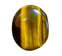 Galet Plat en Oeil de Tigre Qualité Extra de 2 à 5 CM au choix, Pierre Naturelle d'Afrique du Sud (3 à 4 CM)