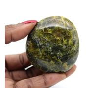 Galet Poli en Opale Verte de 95 grammes et 55 millimètres, Minéral Opale de Madagascar, Minéral véritable, Article Exclusif, Minéral de Collection, Minéral de spiritualité