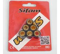 Galet rouleau de variateur Sifam compatible avec Scooter MBK 50 Ew Stunt 2000 à 2010 15x12 6.5Grs