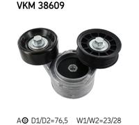 Galet tendeur, courroie d'accessoire SKF VKM 38609
