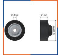 Galet tendeur de courroie d'accessoire pour DACIA | 1175000Q0M, 0340272SX