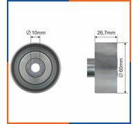 Poulie Idler V-Belt Pour Ford Tourneo Connect 06.02-12.13