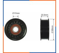 Galet tendeur de courroie d'accessoire pour MAZDA | LFG115980B, PB5270, 26800