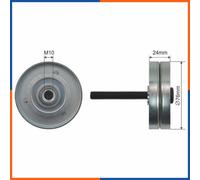 NTY RNK-VW-009 Galet enrouleur de courroie d'accessoire