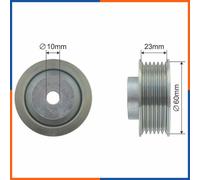 Galet tendeur de courroie d'accessoire pour SUZUKI | 4916065D40, FI21270, 88388