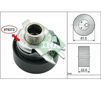 Galet tendeur de courroie de distribution 531 0252 30 INA pour VW SEAT SKODA