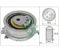 Galet tendeur de courroie de distribution 531 0825 10 INA pour VW SKODA AUDI