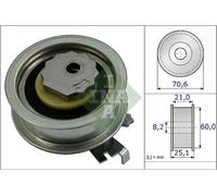 Galet tendeur de courroie de distribution 531 0882 10 INA pour VW AUDI SKODA