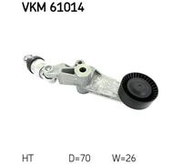Poulie-tendeur, courroie trapézoïdale à nervures SKF VKM 61014