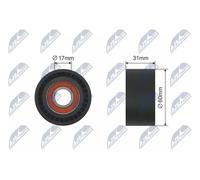 Galet tendeur de courroie trapézoïdale RNK-PL-001 NTY pour OPEL MOVANO A Fourgon