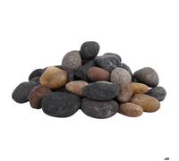 vidaXL Galets polis 5-8 cm Couleur mixte 25 kg
