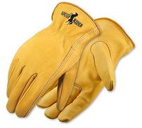 Galeton 25001pr Rough Rider Premium Cuir Gants de pilote, dos élastique, XL, doré, 1