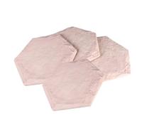 Galets d'allée de jardin - pavés décoratifs, tapis en pierre | 4 pièces Grands accents de passage de pelouse extérieure pour patio, patio, allée, aménagement paysager, lieux de pique-nique,