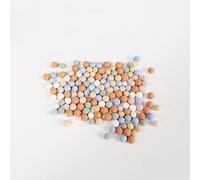 Galets d'argile pour plantes de 6 à 8 mm - Mini boule hydroponique en céramique de qualité horticole - Pour pots de fleurs, vases, culture hydroponique - Multicolore