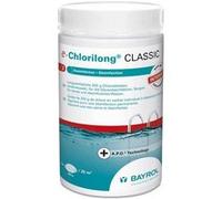 BAYROL e-Chlorilong Classic 1 kg - Galets de Chlore Lent 200 g - 92% de Substance Active - pour Tous Types de filtres - Formule Silk Effect - désinfection permanente