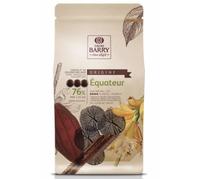 CACAO BARRY 76% Min Cacao Chocolat Equateur Pistoles 1 kg