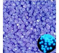 Galets De Décoration De Jardin,Pierres Lumineuses,Lueur Dans La Nuit,Extérieur,Aquarium,50/200 Pièces,8x11mm - Type Lx Purple-8x11mm 50pcs