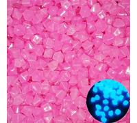 Galets De Décoration De Jardin,Pierres Lumineuses,Lueur Dans La Nuit,Extérieur,Aquarium,50/200 Pièces,8x11mm - Type Lx Rose Red-8x11mm 50pcs