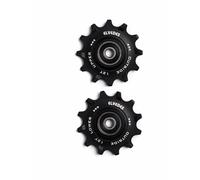 Galets de derailleur dents roulements annulaires Elvedes Noir