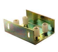 Galets de guidage pour portail coulissant avec support de montage, rouleaux de 31 mm de diamètre, capacité de charge de 60 kg, roulement coulissant (60.030)