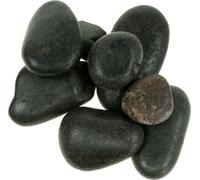 Galets de rivière noir mat Pierres naturelles Pierres de décoration Aquascaping Jardin Déco 15-60mm 2kg