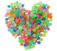 Galets Décoratifs Lumineux en Résine, Petits, pour Aquarium et Jardin | Décoration pour Bocal à Fleurs, Effet Phosphorescent, Reste sous L’eau, Facile à Nettoyer, pour Garçon et Couleur Aléatoire