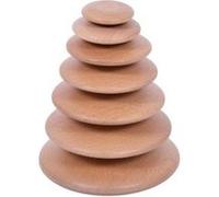 Galets en bois massif - Lot de 7 - 50 à 140 mm