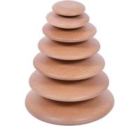 Galets En Bois Naturel Beige TU
