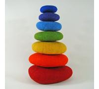Galets En Laine Feutrée Rainbow - Set De 7 - Papoose Toys