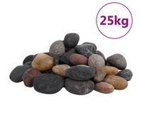 Galets Polis Pierres Décoration Aquarium Jardin 10 kg Multicolores 2-5 cm vidaXL