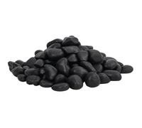 Galets Polis Pierres Décoration Aquarium Rivière Jardin 10 kg Noir 2-5 cm vidaXL