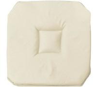 Galette 4 rabats 36 x 36 x 3.5 cm polyester uni essentiel Naturel Beige G