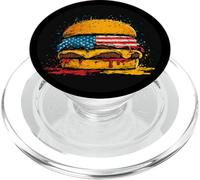 Galette américaine Cool pour Les Amateurs de Hamburgers et de Restauration Rapide PopSockets PopGrip pour MagSafe