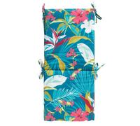 Galette avec dossier imprimé PARADISE - TODAY - Bleu 90x40 cm