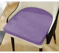 Galette de chaise 40 x 40 x 5 cm avec housse amovible et sangles de fixation - Coussin d'assise durable pour l'intérieur et l'extérieur pour terrasse et jardin