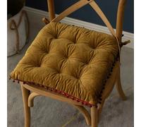 Galette de Chaise 40x40 en Velours Fushia