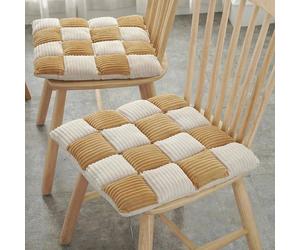 Galette de Chaise 42x42 Miel et écru