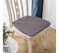 Galette De Chaise 45x45 Lot De 8, Coussins De Chaise D'IntéRieur TrapèZe, AntidéRapante Coussin Pour Chaise Salle à Manger Dehoussable Et Lavables, Ne Se DéColore Pas Ne Bouloche Pas Gris Foncé