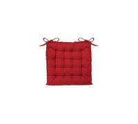Galette de chaise à nouettes 38 x 38 cm Atmosphéra - Rouge - Rouge -