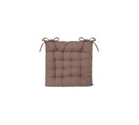 Galette de chaise à nouettes 38 x 38 cm Atmosphéra - Taupe