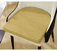 Galette de chaise à nouettes 40 x 40 x 8 cm avec housse amovible et sangles de fixation - Coussin d'assise durable pour l'intérieur et l'extérieur pour terrasse et jardin