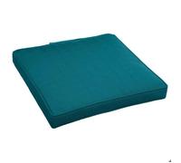 Hespéride – Galette de chaise Korai à scratch 40 x 40 x 4 cm polyester bleu canard