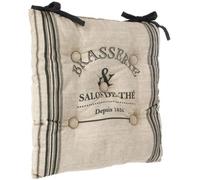 Galette de chaise - ATMOSPHERA - 40 x 40 cm - Polyester - Gris - Intérieur