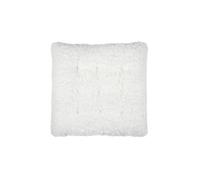 Galette de chaise bouclette 38x38cm - Taille: 38cm - Coloris: Ecru