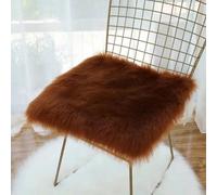 Galette de Chaise Carré Camel foncé 40x40cm