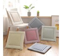 Galette de Chaise Carré Lin 40x40x4cm Beige