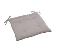 Galette de Chaise carrée 4 Points - 40 x 40 x 4 cm - Polyester - Taupe