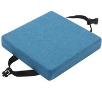 Galette de chaise carrée - Boucle antidérapante et housse lavable, éponge polyester de 5/8 cm d'épaisseur pour chaises de jardin, bureau, école, patio