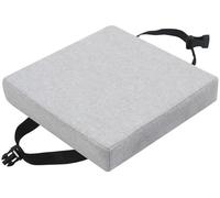 Galette de chaise carrée - Boucle antidérapante et housse lavable, éponge polyester de 5/8 cm d'épaisseur pour chaises de jardin, bureau, école, patio