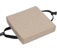 Galette de chaise carrée - Boucle antidérapante et housse lavable, éponge polyester de 5/8 cm d'épaisseur pour chaises de jardin, bureau, école, patio
